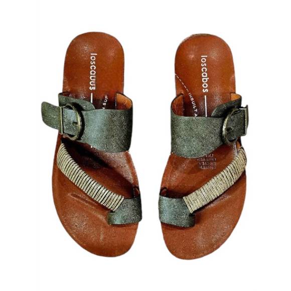 NEW LOS CABOS women's bria sandals in khaki - Picture 2 of 6